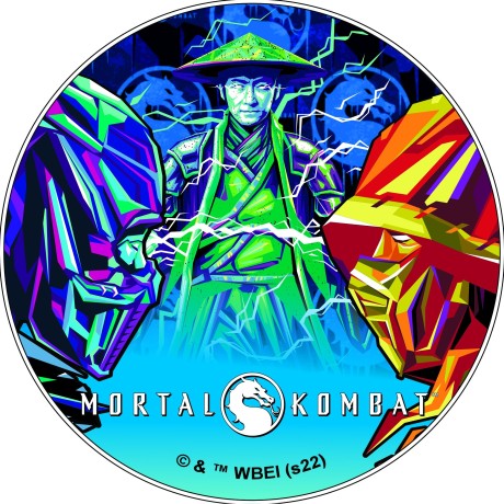 Mortal Combat - 2 Oz - Moneda de Plata de Colección