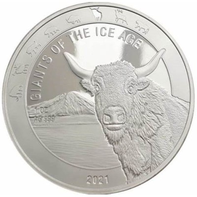 Serie Gigantes de la Edad de Hielo - 8 Oz - Monedas de plata de colección