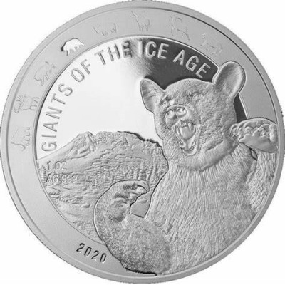 Serie Gigantes de la Edad de Hielo - 8 Oz - Monedas de plata de colección