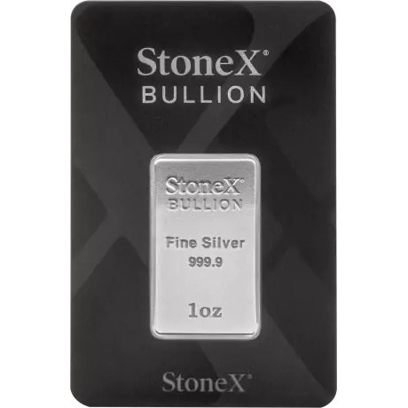 StoneX - 1 Oz - Lingote de plata de inversión