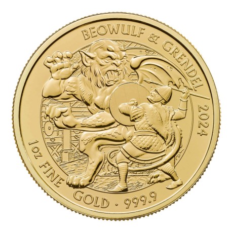 Mitos y Leyendas - Beowulf - 1 Oz - Moneda de Oro
