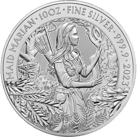 Mitos y Leyendas - Maid Marianne - 10 Oz - Moneda de Plata de Inversión