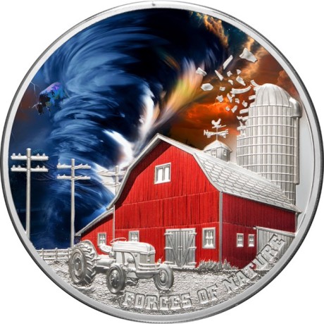 Tornado - 2 Oz - Moneda de Plata de Colección