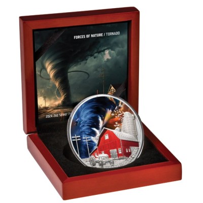 Tornado - 2 Oz - Moneda de Plata de Colección