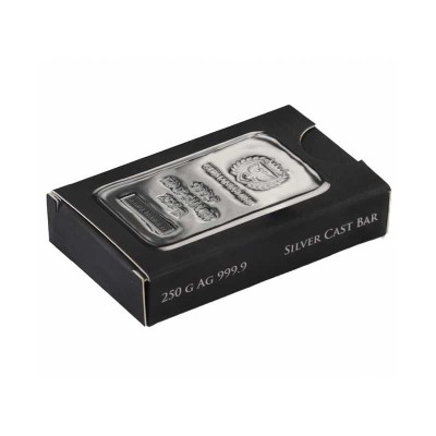 Germania Mint - 250g - lingote de plata de inversión