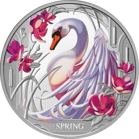Cisne - 1 Oz - Moneda de Plata de Colección