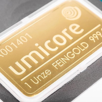 Umicore - 1 Oz - lingote de oro de inversión