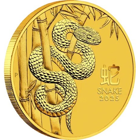 Serpiente Lunar 2025 - 1/2 Oz - Moneda de Oro