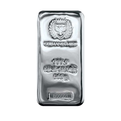 Germania Mint - 500g - lingote de plata de inversión