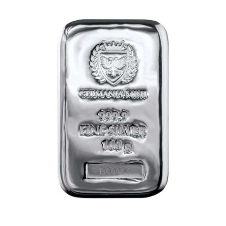 Germania Mint - 100g - lingote de plata de inversión
