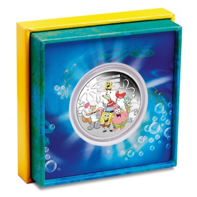 Bob Esponja y Amigos - Moneda de colección de plata de 1 Oz