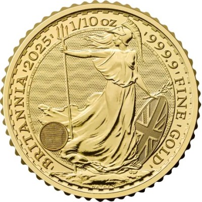 Britannia 2025 - 1/10 Oz - moneda de oro de inversión