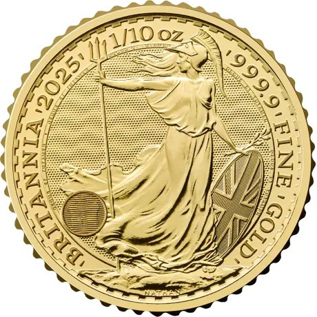Britannia 2025 - 1/10 Oz - moneda de oro de inversión
