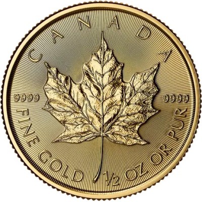 Hoja de arce (2025) - 1/2 Oz - Moneda de Oro