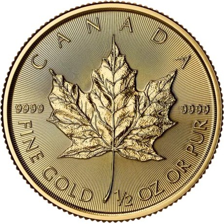 Hoja de arce (2025) - 1/2 Oz - Moneda de Oro