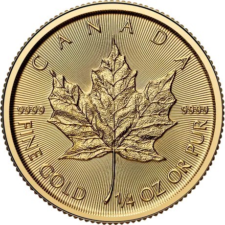 Hoja de arce (2025) - 1/4 Oz - moneda de oro de inversión