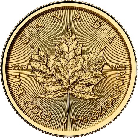 Hoja de arce (2025) - 1/10 Oz - moneda de oro de inversión