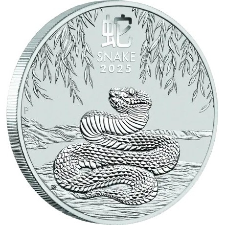 Serpiente Lunar (2025) - 1 Oz - Moneda de Plata de Inversión