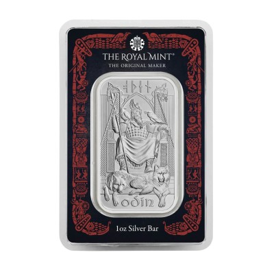 Dioses Nórdicos - Odin - 1 Oz - lingote de plata de inversión