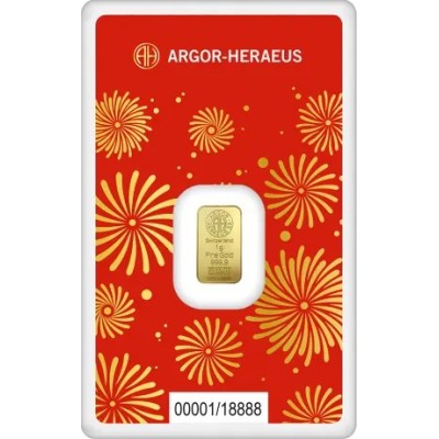 Argor Heraeus - Año de la Serpiente (2025) - 1 g - lingote de oro
