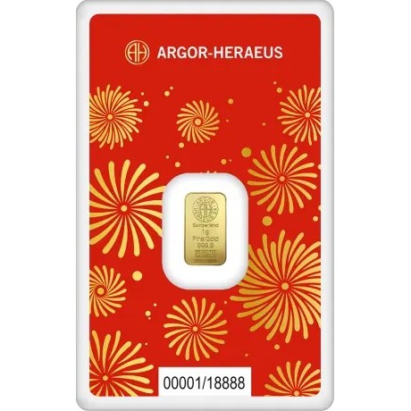 Argor Heraeus - Año de la Serpiente (2025) - 1 g - lingote de oro