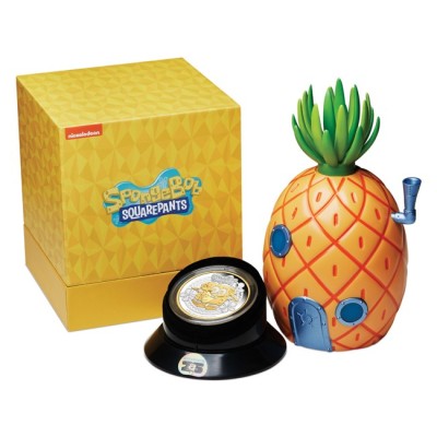 Bob Esponja Squarepants - 2 Oz - Moneda de Plata de Coleccionista