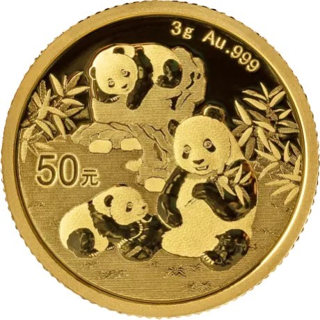 Panda (2025) - 3 g - moneda de oro de inversión