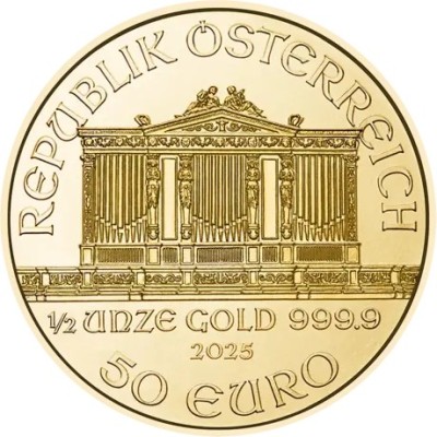 Wiener Philharmoniker (2025) - 1/2 Oz - moneda de oro de inversión