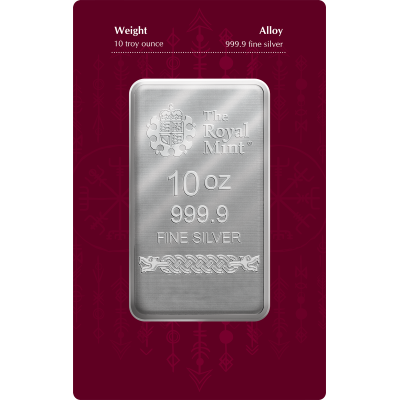 Dioses Nórdicos - Odin - 10 Oz - lingote de plata de inversión