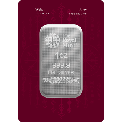 Dioses Nórdicos - Odin - 1 Oz - lingote de plata de inversión