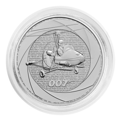 Seis Décadas de 007 (60´s) - James Bond - 1 Oz - Moneda de Plata de Inversión