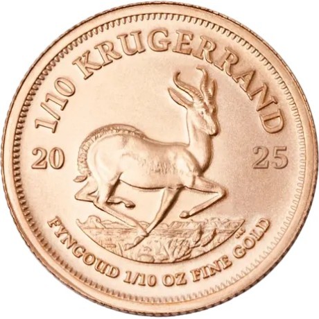 Krugerrand (2025) - 1/10 Oz - moneda de oro de inversión (entrega 2.2.2025)