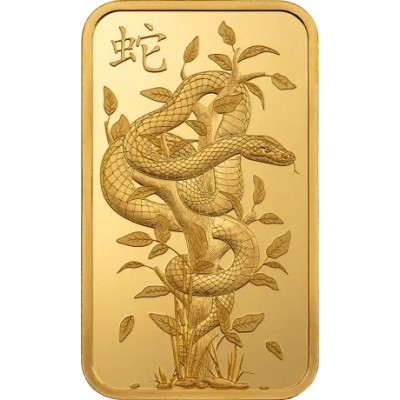 Pamp, Lunar Legend White Snake - 1 Oz - Lingote de oro de inversión
