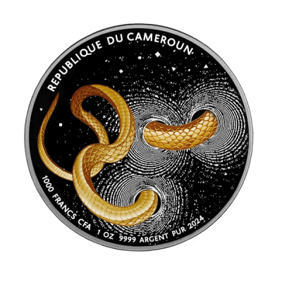 Herpeton Snake -  1 Oz - Moneda de colección de plata