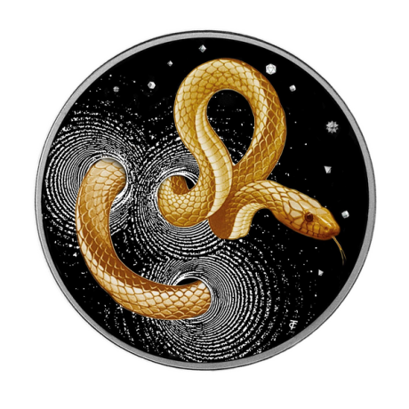 Herpeton Snake -  1 Oz - Moneda de colección de plata