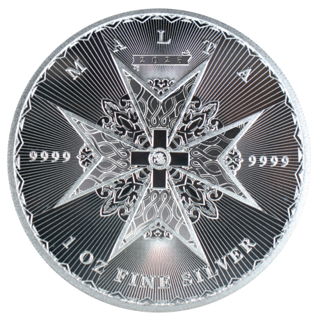 Cruz de Malta (2025) - 1 Oz - moneda de plata de inversión