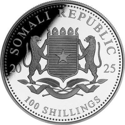 Leopardo 2025 - 1 Oz - Moneda de Plata de Colección