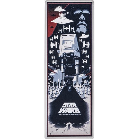 Star Wars: El Imperio Contraataca - 3 Oz - Moneda de Plata de Coleccionista