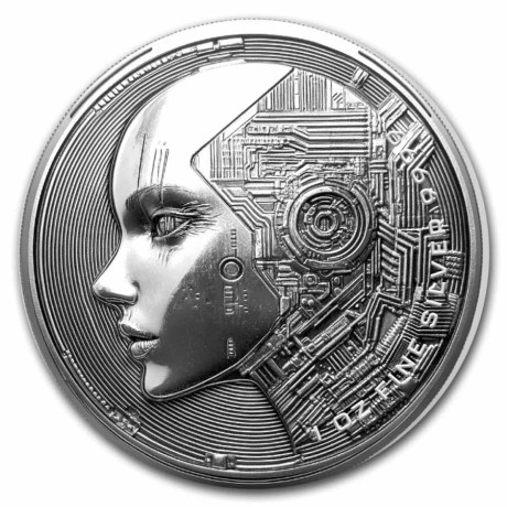 AI - Inteligencia Artificial 2025 - 1 Oz - Moneda de Plata de Inversión