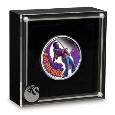 Jimi Hendrix - Moneda de colección de plata de 1 Oz