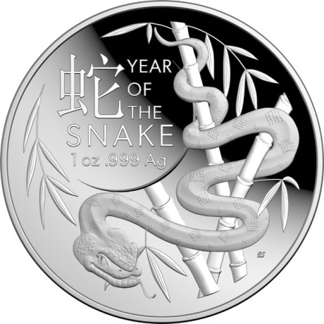 El Año de la Serpiente - 1 Oz - Moneda de Plata de Colección