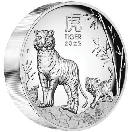 Tigre Lunar Australiano - 5 Oz - Moneda de Plata de Coleccionista