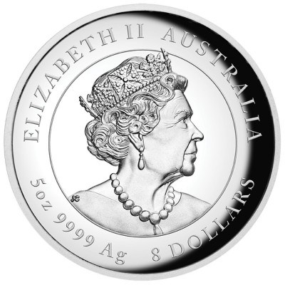 Tigre Lunar Australiano - 5 Oz - Moneda de Plata de Coleccionista
