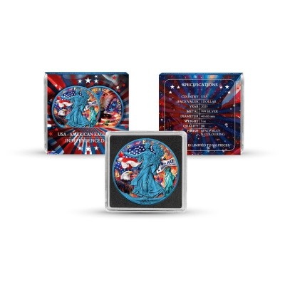 Día de la Independencia - 1 Oz - Moneda de Plata de Colección