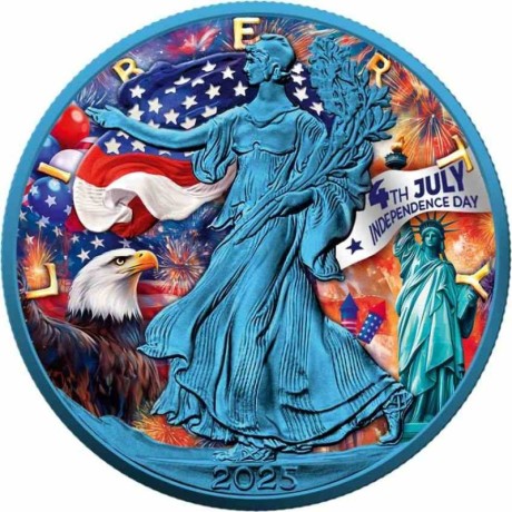 Día de la Independencia - 1 Oz - Moneda de Plata de Colección