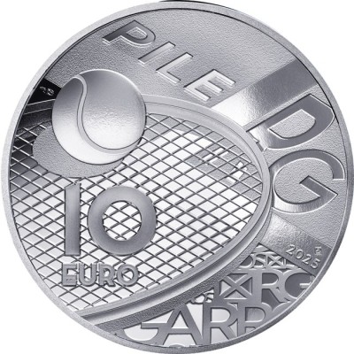 100 Años de Roland Garros - 22g - Moneda de Plata de Colección