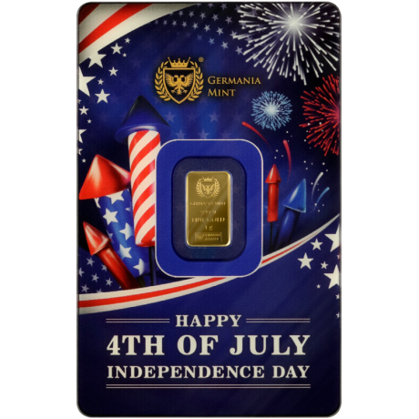 Día de la Independencia - 1 g - lingotes de oro