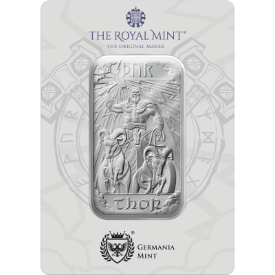 Dioses Nórdicos - Thor - 1 Oz - lingote de plata de inversión