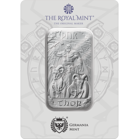 Dioses Nórdicos - Thor - 1 Oz - lingote de plata de inversión
