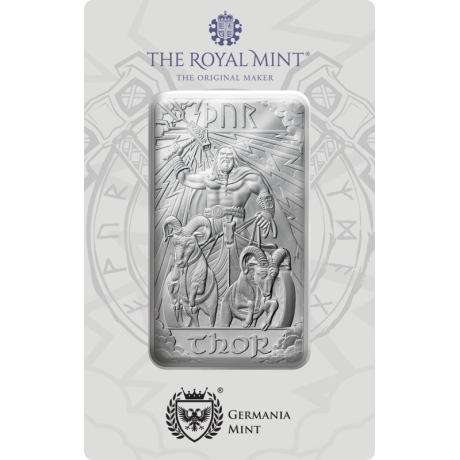 Dioses Nórdicos - Thor - 10 Oz - lingote de plata de inversión